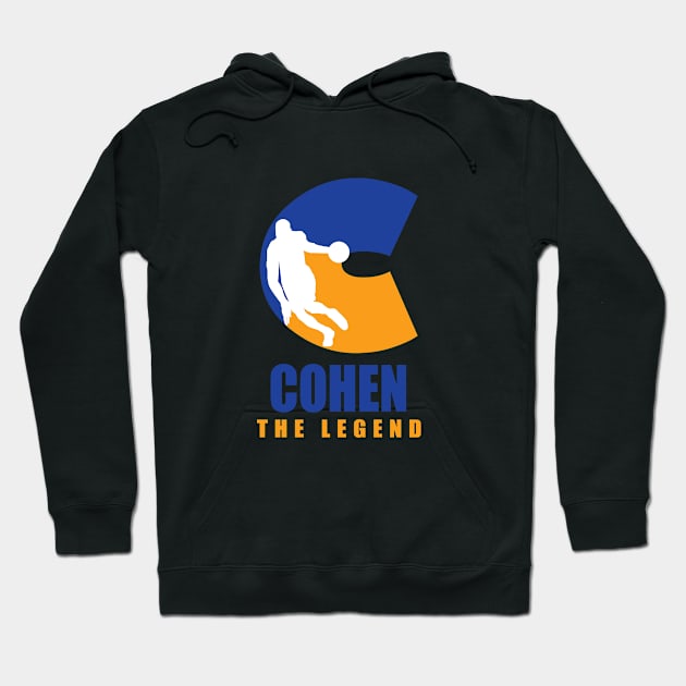 Cohen Custom Player Basketball Your Name The Legend Hoodie by Baseball Your Name